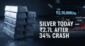 Silver Price Today India: ₹2.70 Lakh/kg Feb 20, 2026