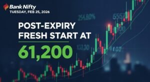 Bank Nifty Tuesday Feb 25, 2026: Post-Expiry Fresh Start at 61,200