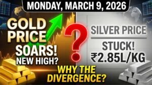 Silver Price Monday March 9, 2026: Stuck at ₹2.85L While Gold Soars — Why?