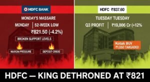 HDFC Bank Share Price March 2026: ₹837 After 52-Week Low Crash — What Next?